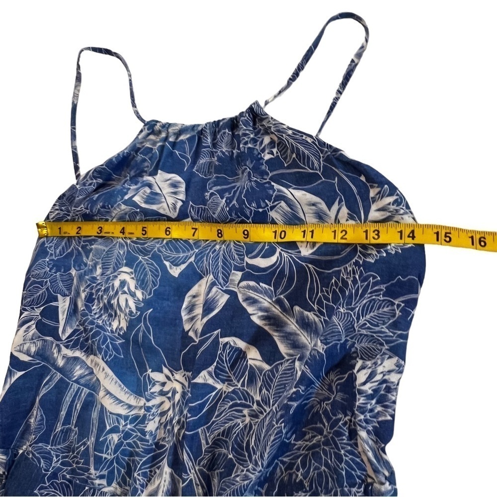 NWT Maaji Floral Print Cover Up Jumpsuit Blue M Beacheear Swim Coastal Printed - Picture 16 of 16